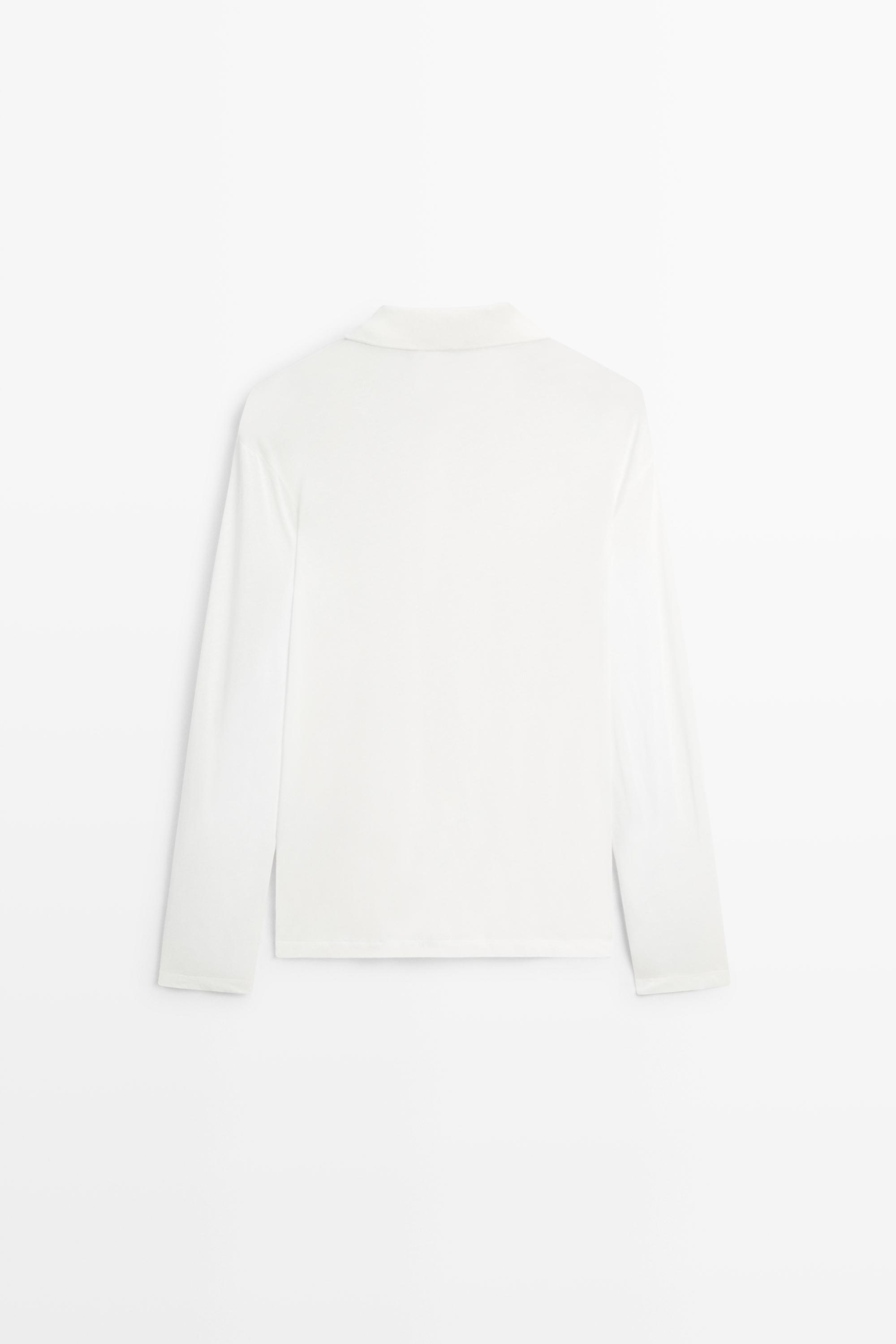 Polo manches longues 100 % coton